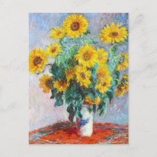 Bouquet of Sunflower, 1880 Claude Monet Briefkaart