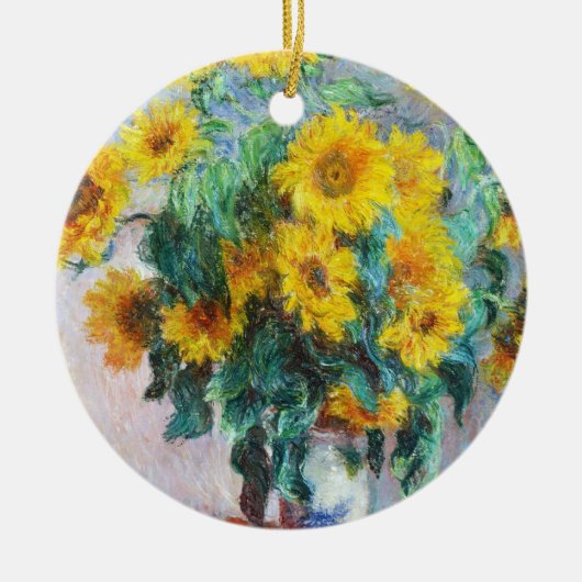 Bouquet of Sunflower, 1880 Claude Monet Keramisch Ornament (Voorkant)
