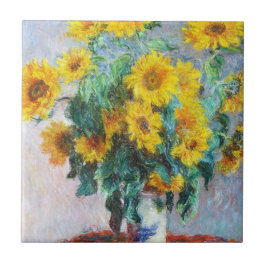 Bouquet of Sunflower, 1880 Claude Monet Tegeltje