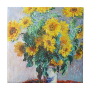 Bouquet of Sunflower, 1880 Claude Monet Tegeltje