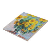 Bouquet of Sunflower, 1880 Claude Monet Tegeltje (Zijkant)