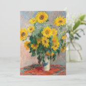 Bouquet of Sunflower (1881) van Claude Monet Kaart (Staand voorkant)