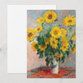 Bouquet of Sunflower (1881) van Claude Monet Kaart (Voorkant / Achterkant)