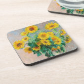 Bouquet of Sunflower Claude Monet Bier Onderzetter (Linkerzijde)