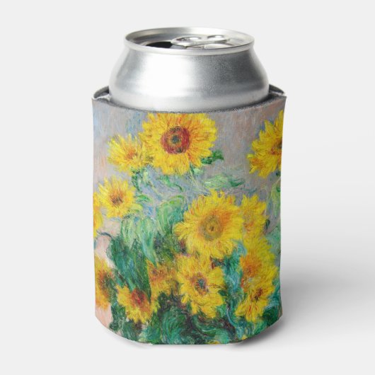 Bouquet of Sunflower Claude Monet Blikjeskoeler (Blikje Voorkant)