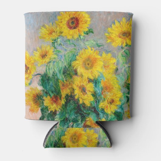Bouquet of Sunflower Claude Monet Blikjeskoeler (Voorkant)
