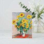 Bouquet of Sunflower Claude Monet Briefkaart (Staand voorkant)