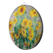 Bouquet of Sunflower Claude Monet Dartbord (Voorkant Rechts)