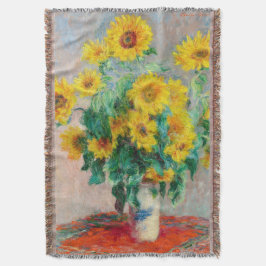 Bouquet of Sunflower Claude Monet Deken