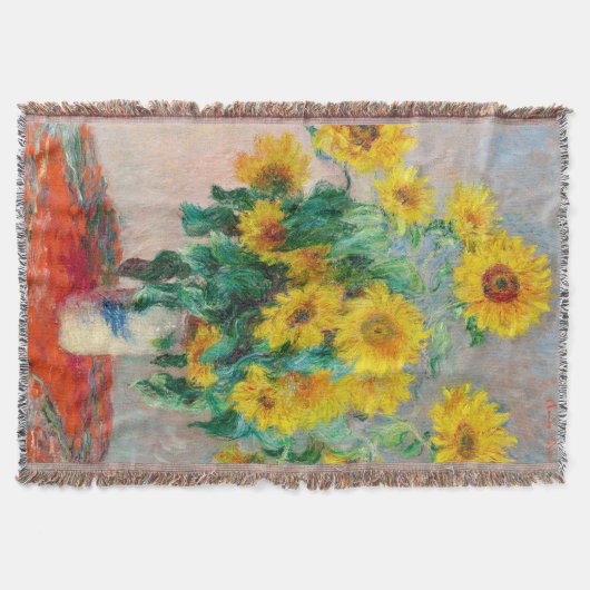 Bouquet of Sunflower Claude Monet Deken (Voorkant)