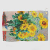 Bouquet of Sunflower Claude Monet Golfhanddoek (Horizontaal)