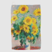 Bouquet of Sunflower Claude Monet Golfhanddoek (Voorkant)