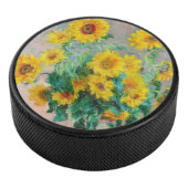 Bouquet of Sunflower Claude Monet Hockey Puck (3/4)