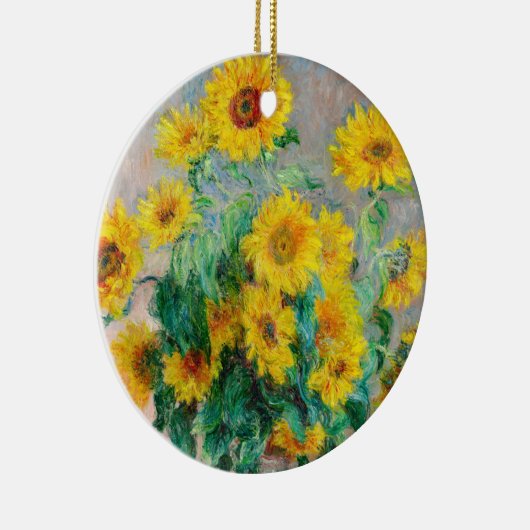 Bouquet of Sunflower Claude Monet Keramisch Ornament (Rechts)