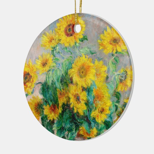 Bouquet of Sunflower Claude Monet Keramisch Ornament (Links)
