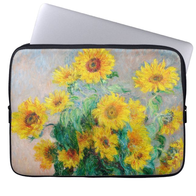 Bouquet of Sunflower Claude Monet Laptop Sleeve (Voorkant)