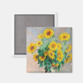 Bouquet of Sunflower Claude Monet Magneet (Voorkant / Achterkant)