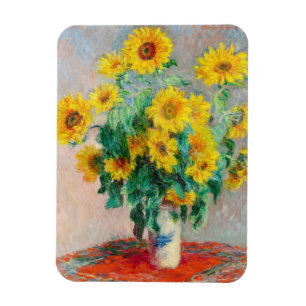 Bouquet of Sunflower Claude Monet Magneet