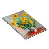 Bouquet of Sunflower Claude Monet Notitieboek (Rechterzijde)