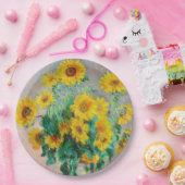 Bouquet of Sunflower Claude Monet Papieren Bordje (Feest)