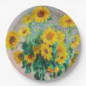 Bouquet of Sunflower Claude Monet Papieren Bordje (Voorkant)