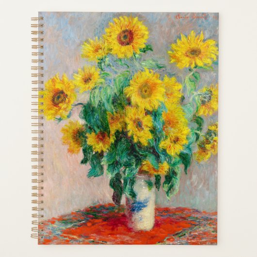 Bouquet of Sunflower Claude Monet Planner (Voorkant)
