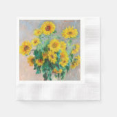 Bouquet of Sunflower Claude Monet Servet (Voorkant)