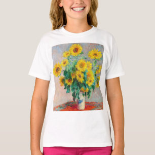 Bouquet of Sunflower Claude Monet T-shirt