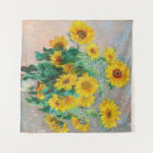 Bouquet of Sunflower Claude Monet Wandkleed (Voorkant (horizontaal))