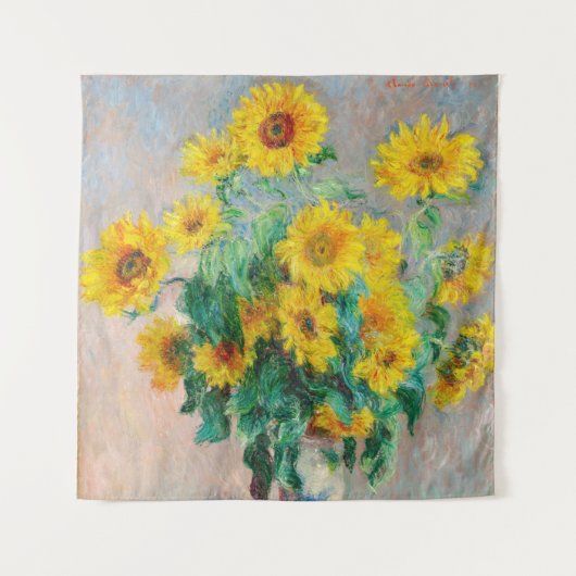 Bouquet of Sunflower Claude Monet Wandkleed (Voorkant)
