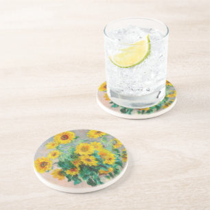 Bouquet of Sunflower Claude Monet Zandsteen Onderzetter