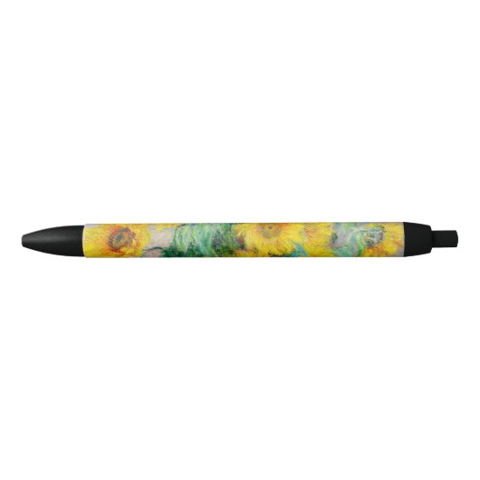 Bouquet of Sunflower Claude Monet Zwarte Inkt Pen (Voorkant)