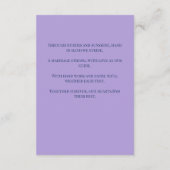 Bouquet of tulip wedding invitation informatiekaartje (Achterkant)