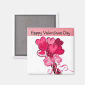 Bouquet of Valentijn Hearts Magneet (Voorkant / Achterkant)