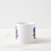 Bouquet of Violets Pansy Flower Espresso Kop (Voorkant)