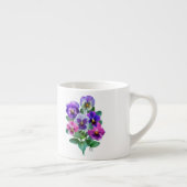 Bouquet of Violets Pansy Flower Espresso Kop (Rechts)