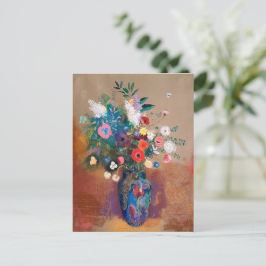Bouquet Of Wild Field Flowers - Odilon Redon Briefkaart (Staand voorkant)