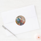 Bouquet Of Wild Field Flowers - Odilon Redon Ronde Sticker (Envelop)
