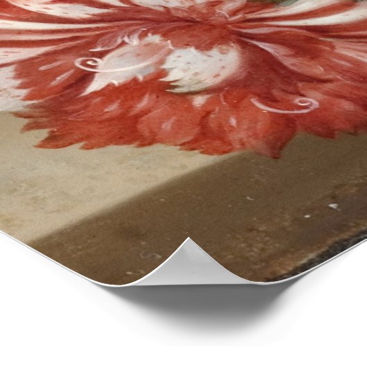 Bouquet op de Ledge Ambrosius Bosschaert Poster (Hoek)