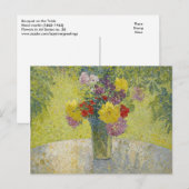 Bouquet op tafel van Martin Briefkaart (Voorkant / Achterkant)