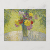 Bouquet op tafel van Martin Briefkaart (Voorkant)