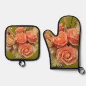 "Bouquet" Ovenwant & Pannenlap Set (Voorkant)