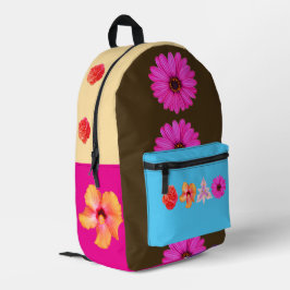 Bouquet Print Cut Sew Bag Bedrukte Rugzak