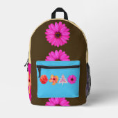 Bouquet Print Cut Sew Bag Bedrukte Rugzak (Voorkant)