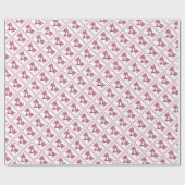 Bouquet Print Red Cadeaupapier (Vlak)