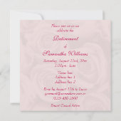 Bouquet roze rozen retirement kaart (Achterkant)