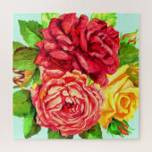 Bouquet-Rozen - Romantic Legpuzzel (Horizontaal)