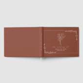 Bouquet Terracotta Rustic Wedding Guest Book Gastenboek (Volledig)