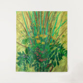 Bouquet uit de Finse baai, bloemen, groen Wandkleed (Voorkant)