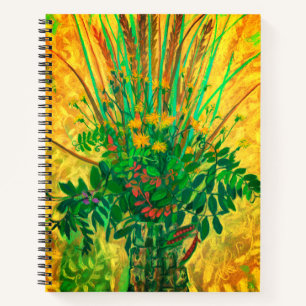 Bouquet uit de Finse baai, moderne bloemen Notitieboek